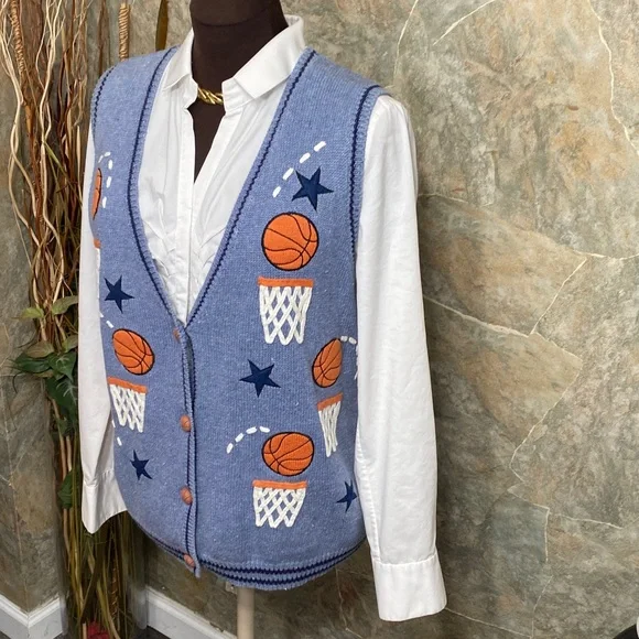 MANDAL BAY vest basketball player spectator cheerleader sport stars hoops - Picture 3 of 11